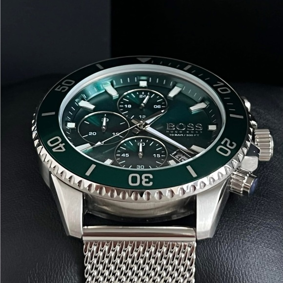 HB1513905 - Hugo Boss Men’s Admiral Green Face Watch - Picture 6 of 13